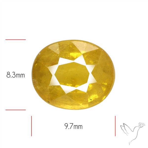 Faceted Yellow Sapphire