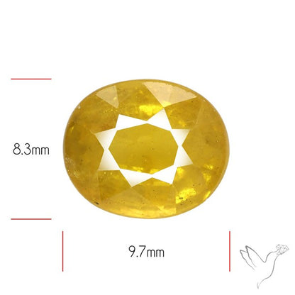 Faceted Yellow Sapphire