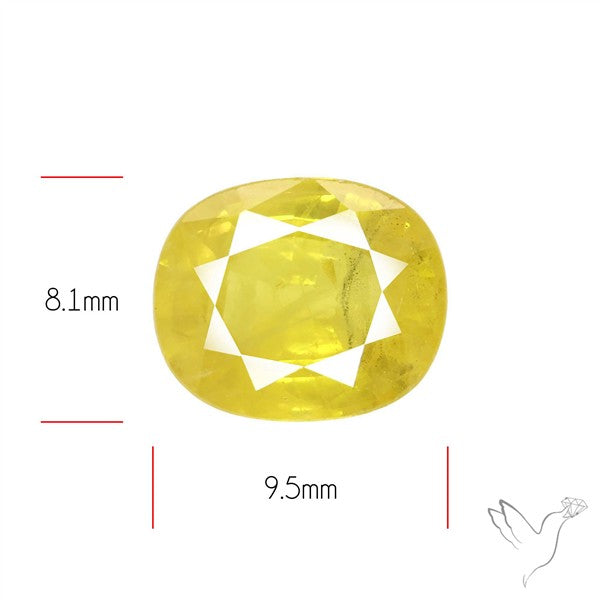 Faceted Yellow Sapphire