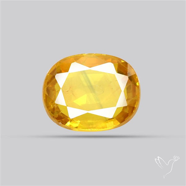 Faceted Yellow Sapphire