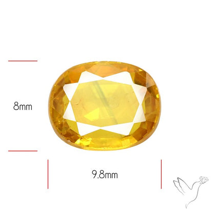 Faceted Yellow Sapphire