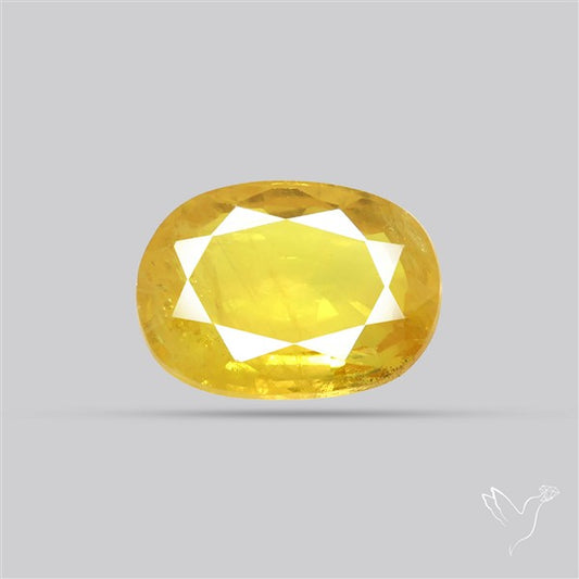 Faceted Yellow Sapphire