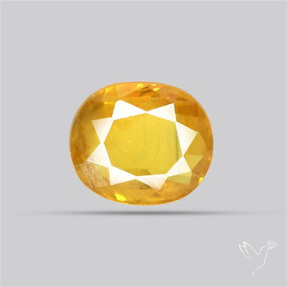 Faceted Yellow Sapphire
