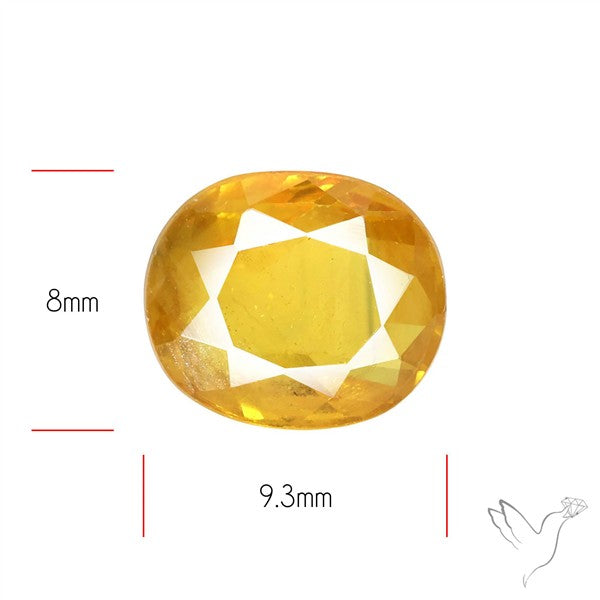Faceted Yellow Sapphire