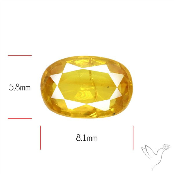 Faceted Yellow Sapphire