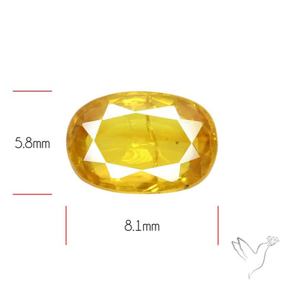 Faceted Yellow Sapphire