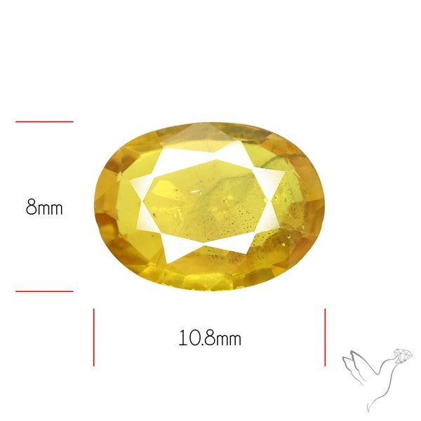 Faceted Yellow Sapphire