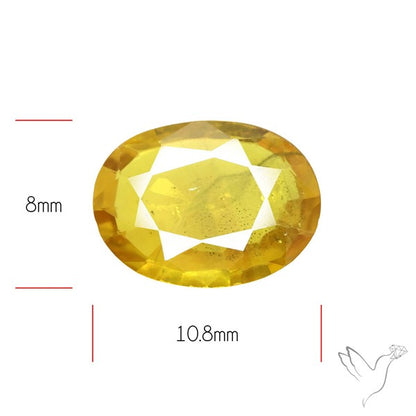 Faceted Yellow Sapphire