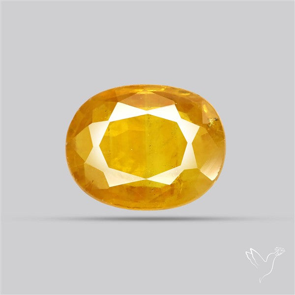 Faceted Yellow Sapphire