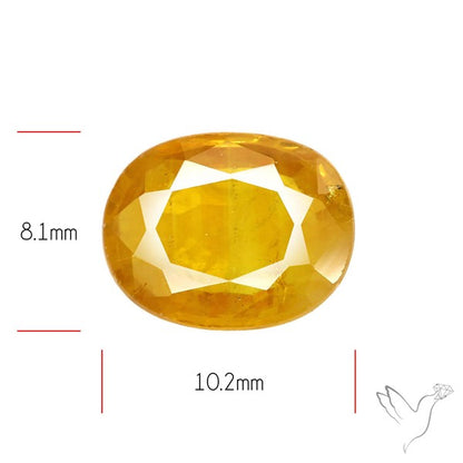 Faceted Yellow Sapphire