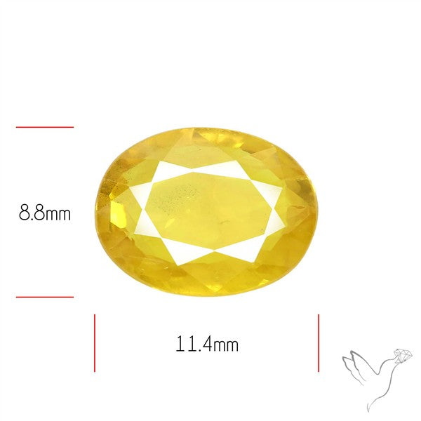 Faceted Yellow Sapphire
