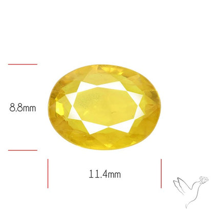Faceted Yellow Sapphire