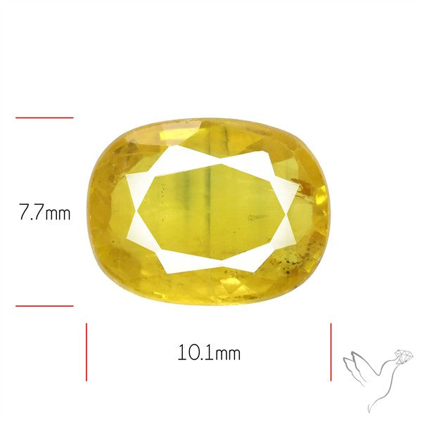 Faceted Yellow Sapphire