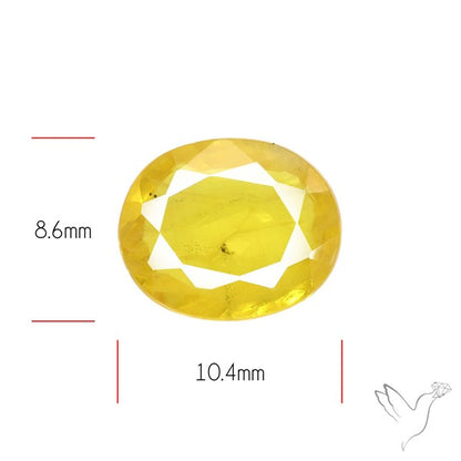 Faceted Yellow Sapphire