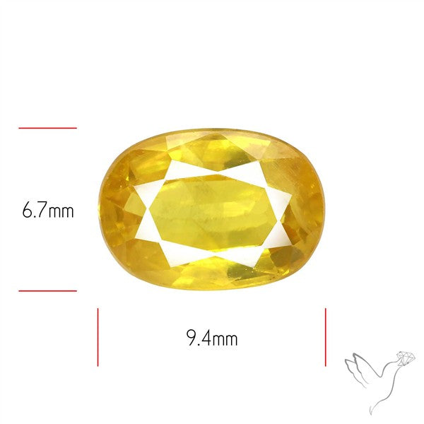 Faceted Yellow Sapphire
