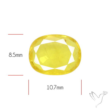Faceted Yellow Sapphire