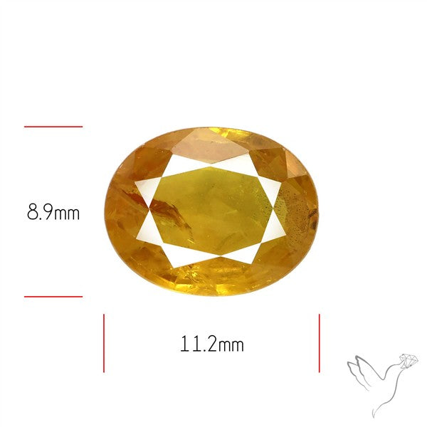 Faceted Yellow Sapphire