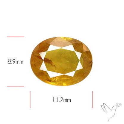 Faceted Yellow Sapphire