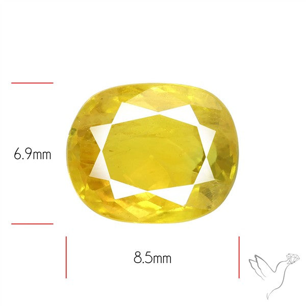 Faceted Yellow Sapphire