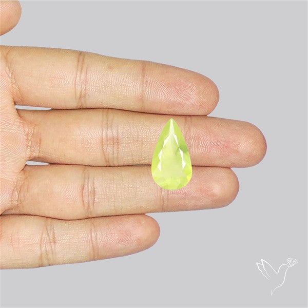 Faceted Gem Australian Prehnite