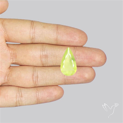 Faceted Gem Australian Prehnite