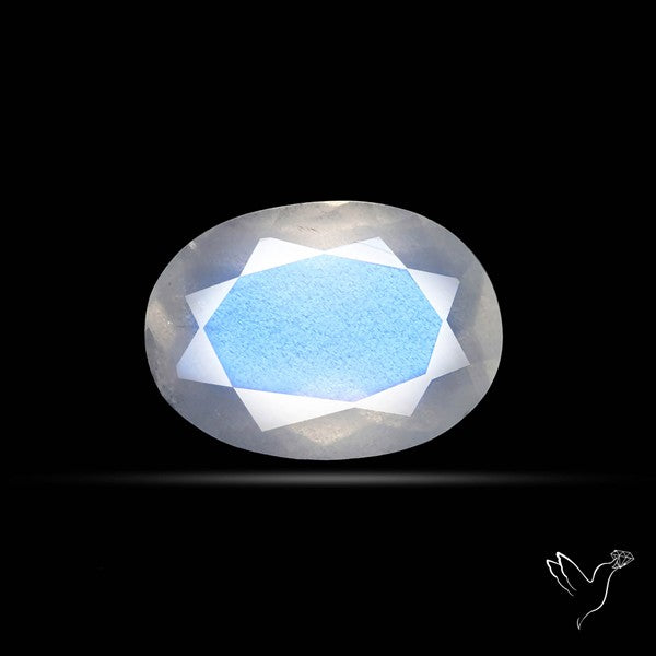 Faceted African Blue Moonstone