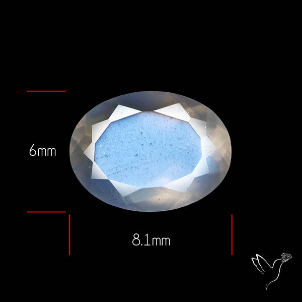 Faceted African Blue Moonstone