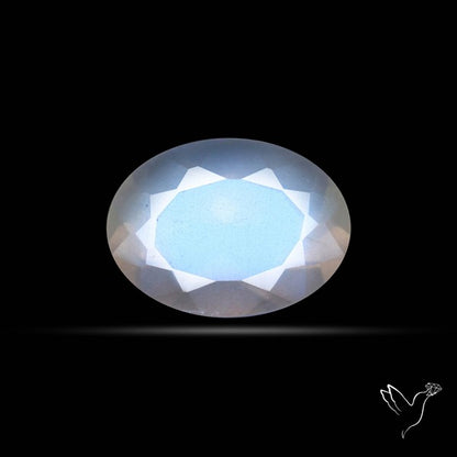 Faceted African Blue Moonstone