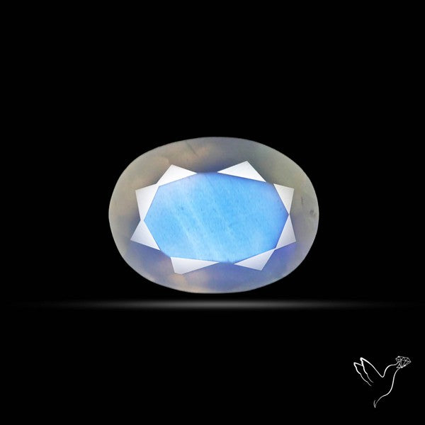 Faceted African Blue Moonstone