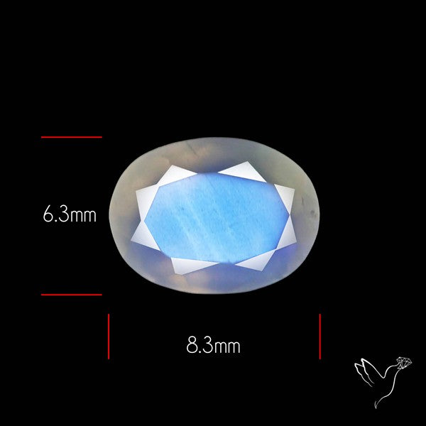 Faceted African Blue Moonstone
