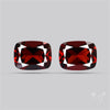 Almandine Garnet (Pyrope) Faceted Pair