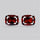 Almandine Garnet (Pyrope) Faceted Pair
