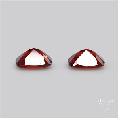 Almandine Garnet (Pyrope) Faceted Pair