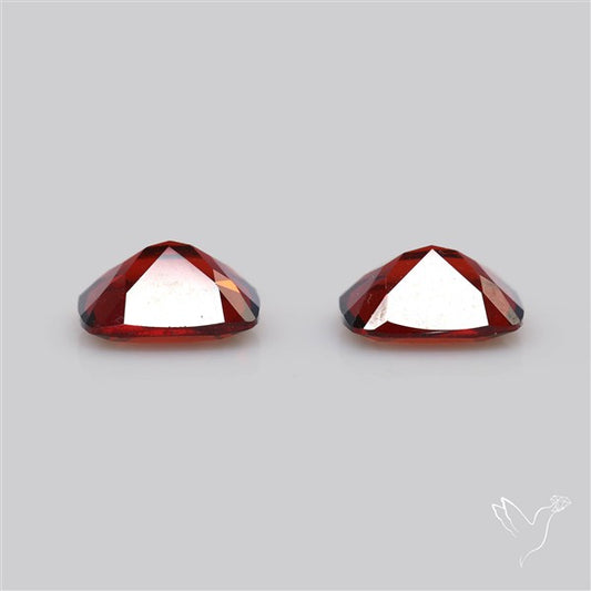 Almandine Garnet (Pyrope) Faceted Pair