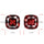 Almandine Garnet (Pyrope) Faceted Pair
