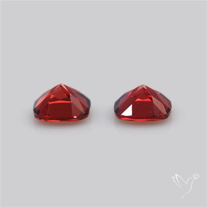 Almandine Garnet (Pyrope) Faceted Pair