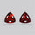Almandine Garnet (Pyrope) Faceted Pair