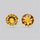 Faceted Citrine Rounds Pair
