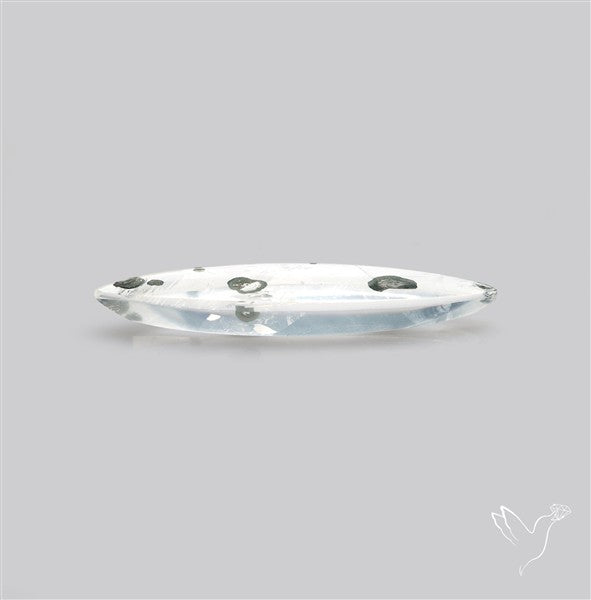 Rare Pyrite Included Quartz Cabochon