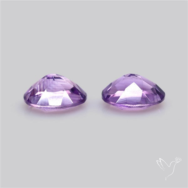 Faceted Amethyst Pair