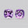 Faceted Amethyst Pair