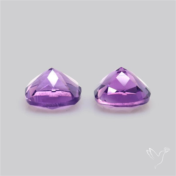 Faceted Amethyst Pair
