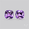 Faceted Amethyst Pair