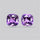 Faceted Amethyst Pair