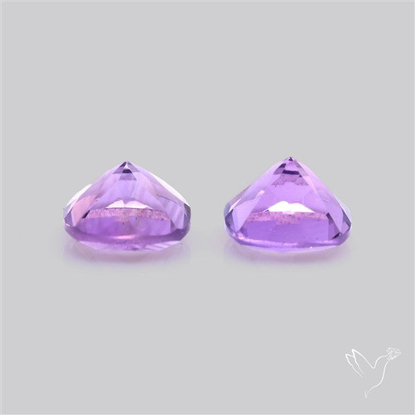Faceted Amethyst Pair