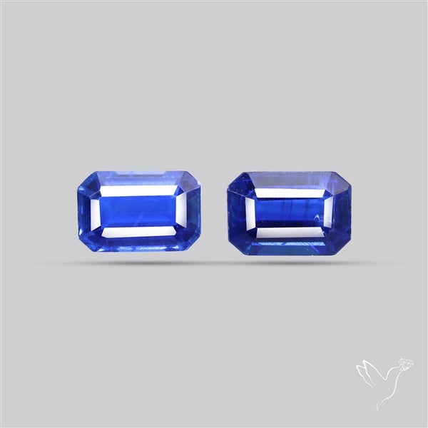 AAA Faceted Blue Kyanite Pair