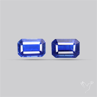 AAA Faceted Blue Kyanite Pair