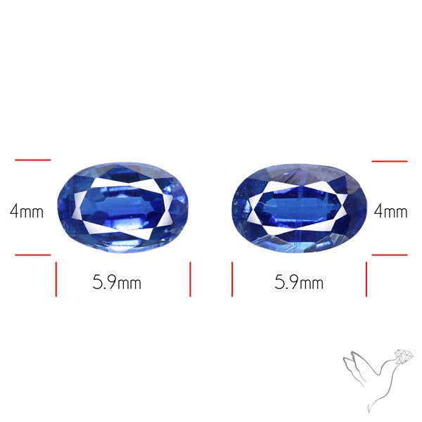 AAA Faceted Blue Kyanite Pair