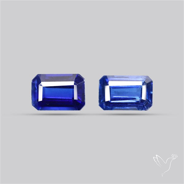 AAA Faceted Blue Kyanite Pair