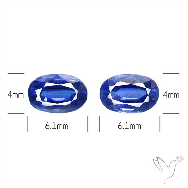 AAA Faceted Blue Kyanite Pair